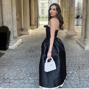 Miss Rosier - Felisara NWT XL Black Strapless Evening Dress